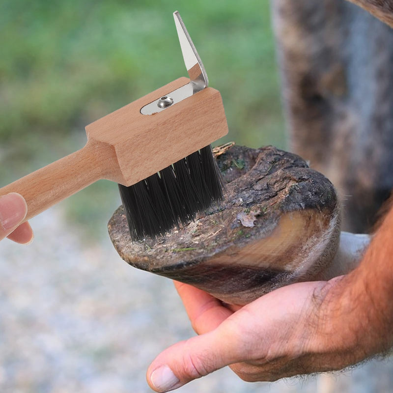balacoo Horse Hoof Pick Brush: Horseshoe Hook Toddler Brush Nail Tools Hoof Groove Cleaner Scraper Horseshoe Trimmer Goat Brush for Horses - BeesActive Australia