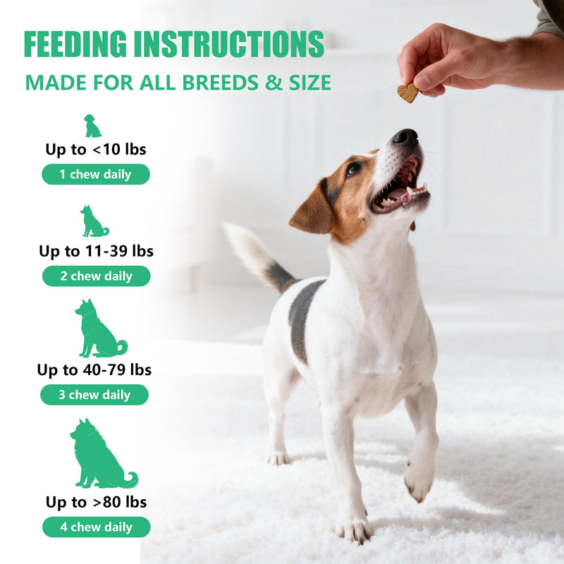 Dog Vitamins and Supplements, 16 in 1 Multivitamins Essential Dog Vitamin Minerals Chewable with Omega-3 Fish Oil Glucosamine Probiotics for Pet Hip Joint Skin Coat Digestion Health, 120 Chews