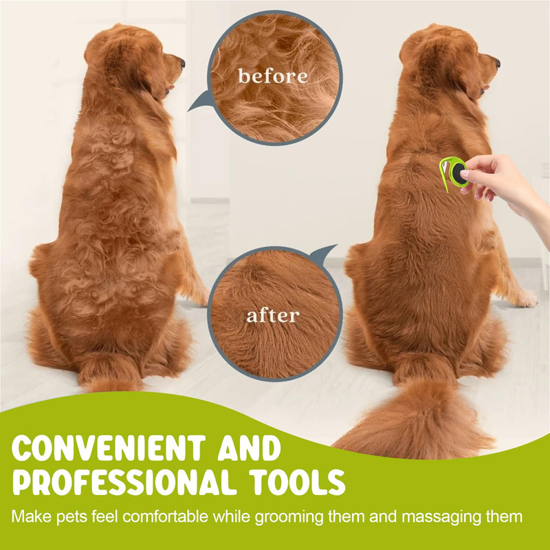 YALiya Pack of 2 Pet Knotting Comb, Cat Detangling Knife, Knotting Comb Pet, Grooming Tool Cat Brush Fur Detangler, for Grooming and Hair Removal of Professional Dogs - BeesActive Australia
