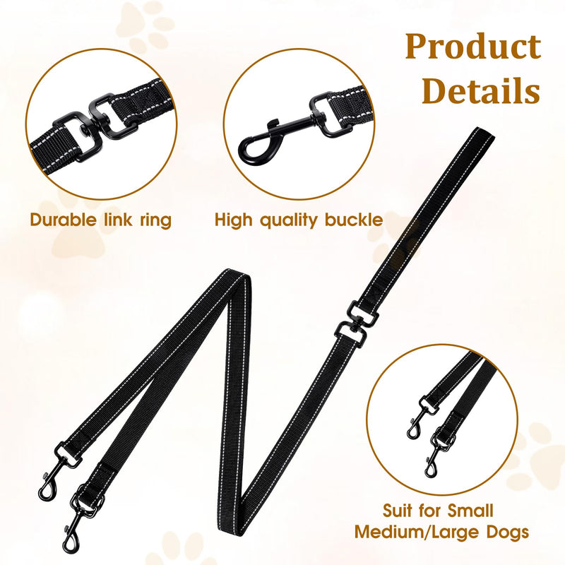 Two Point Control Dog Leash, Double Dog Leash, Training Leash, Multifunctional Double-Ended Dog Leash, Works with No Pull Harnesses, Ideal for Anti-Pulling Dog Training for Any Leash - BeesActive Australia