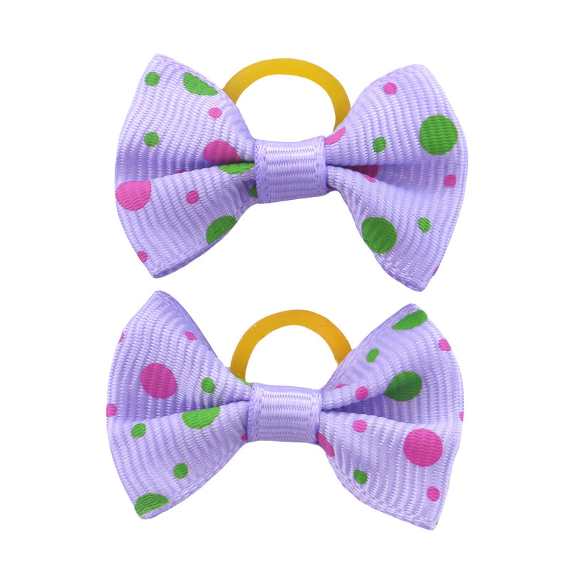Puppy Hair Bows Small Dog: Mini Rubber Bands 60pcs - BeesActive Australia