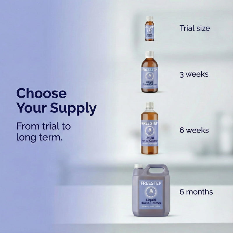 Liquid Composure | Horse Calmer Supplement | Fast-Acting Non-Sedative Liquid Calmer for Horses Calming with Chamomile & Vitex | Syringe or Mix with Feed 1l | 6 Week Supply