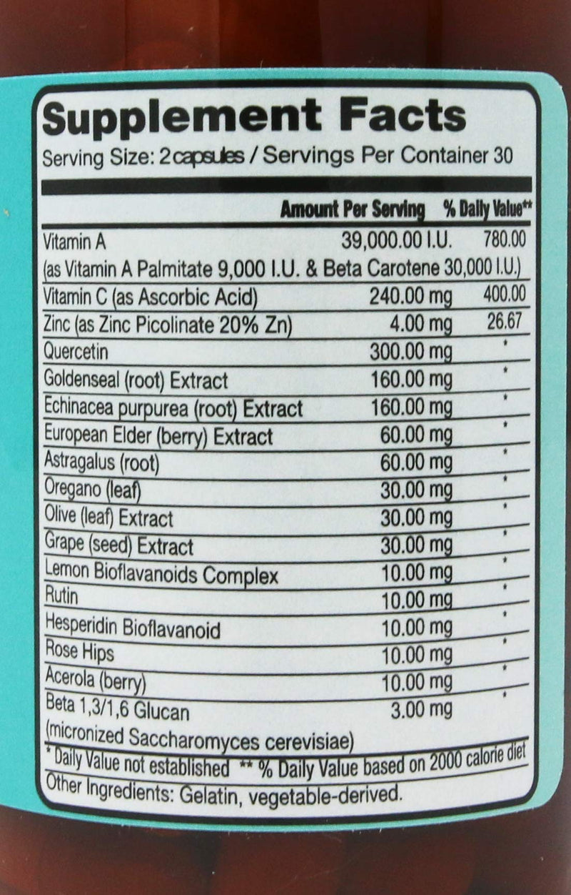 NSC-24 BETA GLUCAN RESPIRATORY FORMULA, 60 Capsules