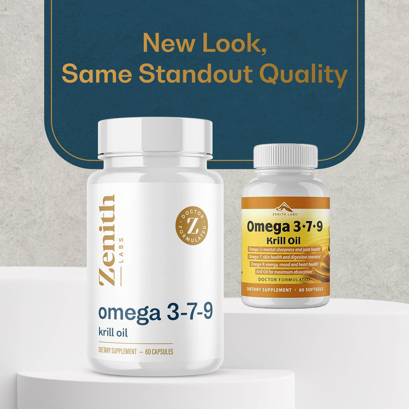 Omega 379 with Krill - Combines EPA, DHA, Omega-7, and Omega-9 - Includes Krill Oil for Max Absorption
