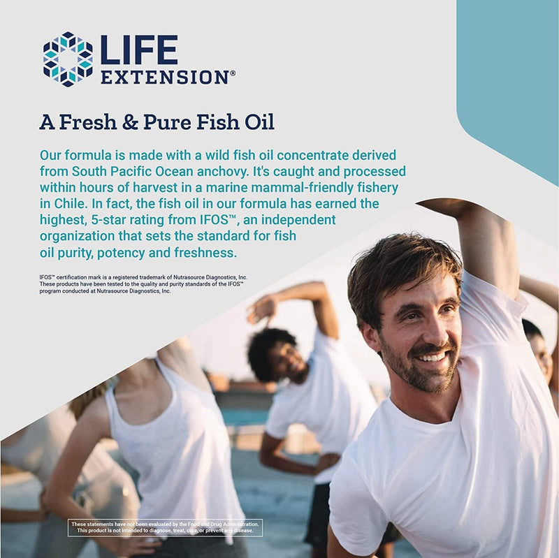 Life Extension Super Omega-3 EPA/DHA Fish Oil, Sesame Lignans & Olive Extract – Heart, Brain, Inflammation Health Support, Gluten-Free, Easy to Swallow, Non-GMO, 240 Softgels (Pack of 2) 240 Count (Pack of 2)