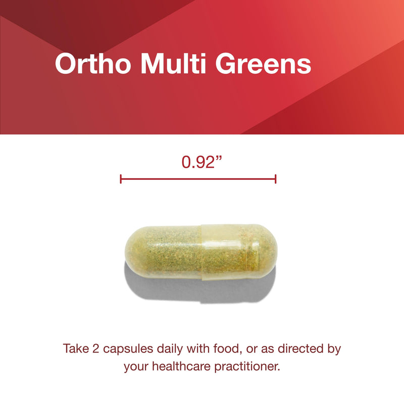 PROTOCOL FOR LIFE BALANCE Ortho Multi Greens, 180 Veg Capsules | Multivitamin with Green Superfoods*, With Vitamins C, B6, B12, Spirulina, Chlorella, and Alfalfa, Iron Free and Non-GMO