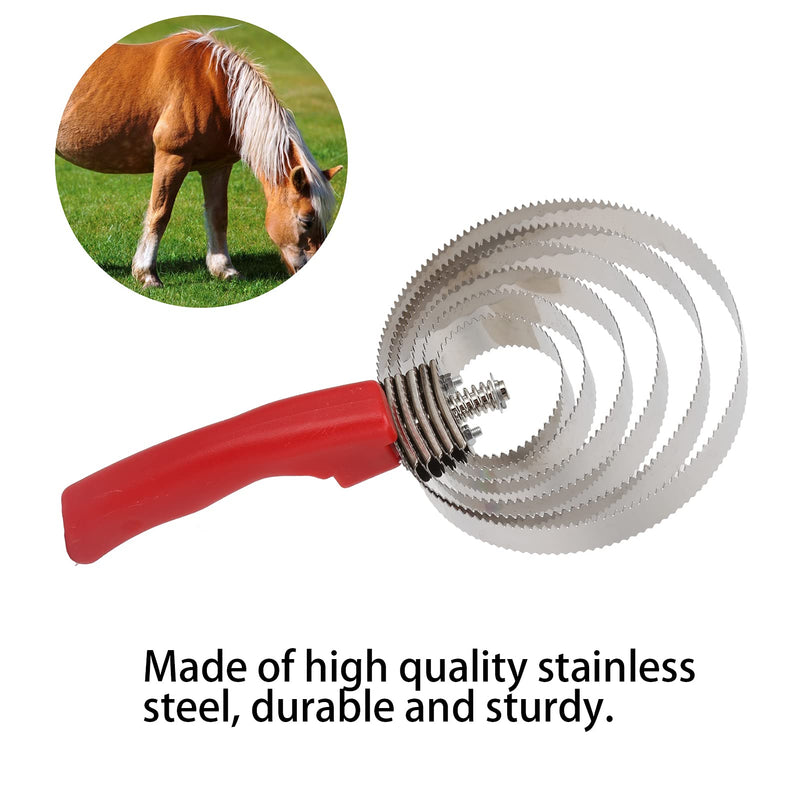 Curry Comb, Stainless Steel Livestock Itching Brush Horse Shedding Comb Horse Grooming Brushes for Sheep Horses Cows 6 Rings Curry Combs - BeesActive Australia
