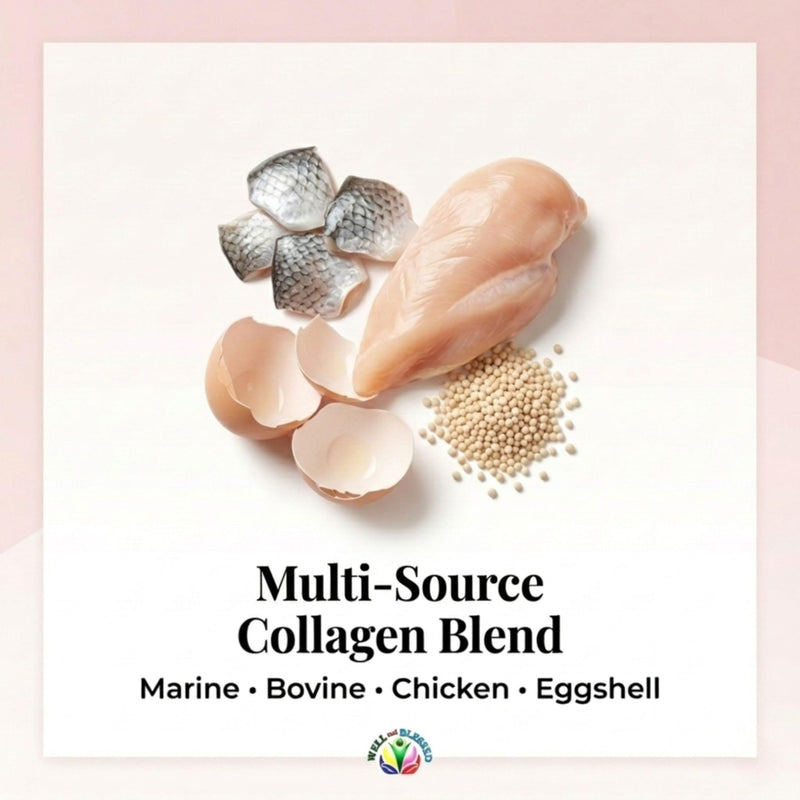Multi Premium Collagen Supplements for Women with Vitamin C, E -Tighten Skin, Reduce Wrinkles, Strong Nails, Joints & Hair Growth - Anti Aging Skin Care Supplements for Women -90 Capsules Unflavored