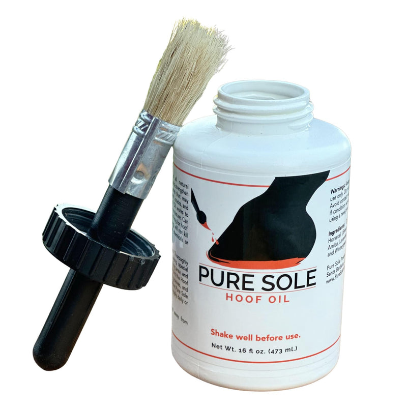 Hoof Oil - All Natural Hoof Conditioner for Horses with Hoof Oil Brush Applicator - Strengthens, Moisturizes and Treats Hoof Problems - 16 fl oz. - BeesActive Australia