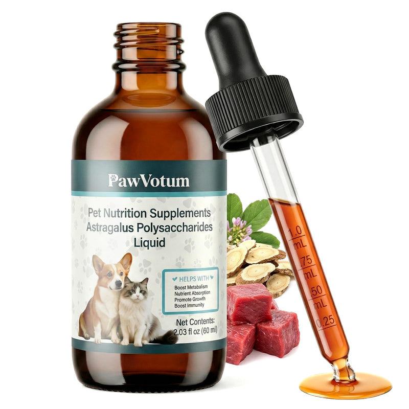 Dogs Immune Support Supplement, Supporting the Immune Systemand, Boost Metabolism, Promote Growth and Allergy Relief,Contains Astragalus, L-lysine, Taurine, and Vitamin C,2 FL Oz