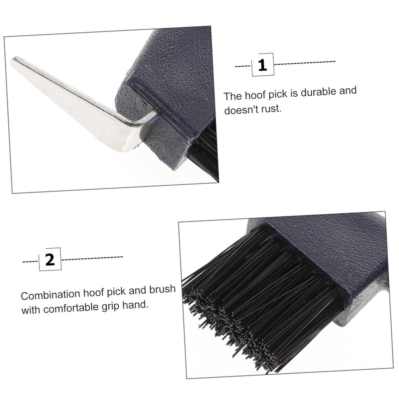 hoof pick with brush and scraper soft grip hoof pick horse brush Horse hook hoof brush Horse soft Grooming Tools Horse Stuff Horse Hoof Pick Brush toy goat to weave cleaning brush - BeesActive Australia