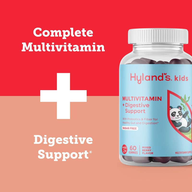 Hyland's Kids Multivitamin Gummies + Digestive Support (Mixed Berry) 60ct