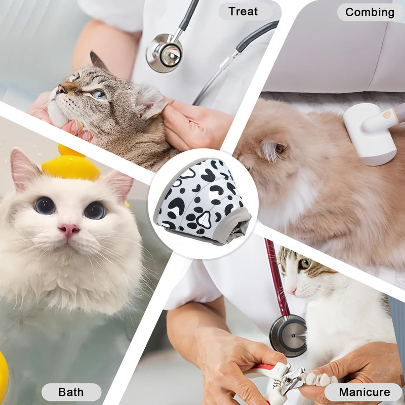 FAINCA Cat Neck Brace, Cat Collar, Adjustable Neck Brace for Cats, Soft Cat Neck Brace, Cat Neck Collar for After Operations and Injuries, Prevents Licking Wounds (Grey/S) SY-MXQ-S - BeesActive Australia