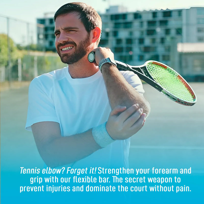 Flex bars for Physical Therapy – Wrist Strengthener & Finger Trainer for Tennis Elbow Relief – 3 Silicone Bars with Bag - BeesActive Australia
