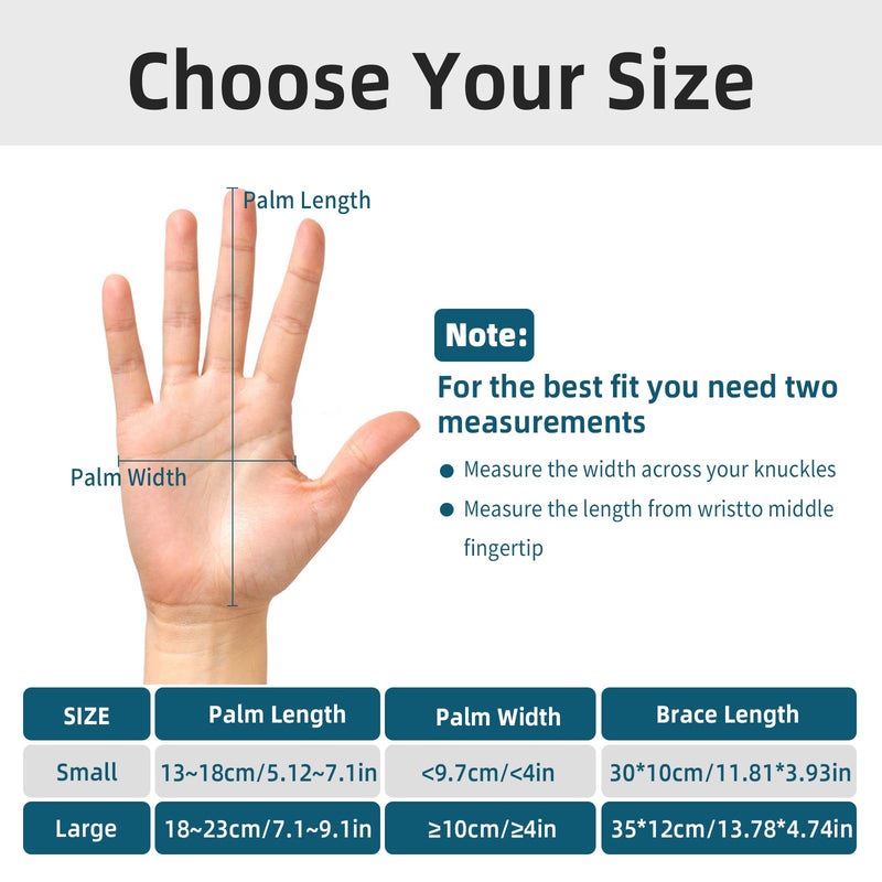 OSK Soft Functional Resting Hand Splint with Finger Separator,Stroke Hand Brace By Restorative Medical,Wrist Brace For Carpal Tunnel,Immobilizer Muscle Atrophy Rehabilitation(Right,Small) (Right,Small)