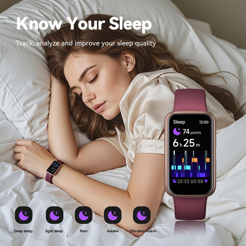 Fitness Trackers,Smart Watch with 1.47" Color Screen,100+Sport Modes Fitness Watch with Heart Rate Sleep Monitor, Pedometer Step Counter Watch, 3TAM Waterproof Activity Trackers for Women Men,PL Purple