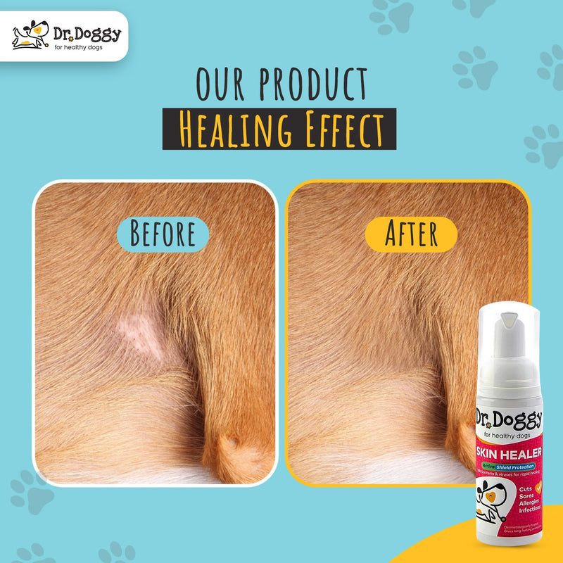 Dr Doggy Skin Healer 50ml – Dog Anti-Itch Spray & Moisturiser – Allergy & Dry Skin Relief, Hot Spot Treatment, Antiseptic & Odour-Free Care