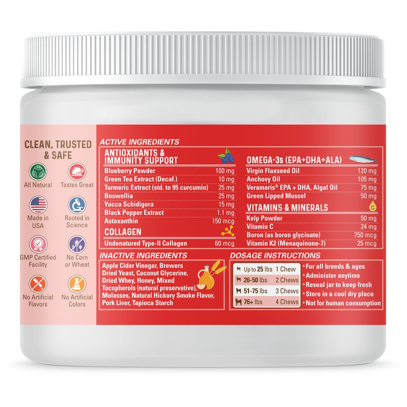Bernie's Marvelous Mobility Dog Joint Support, 90 Chews 90 Count