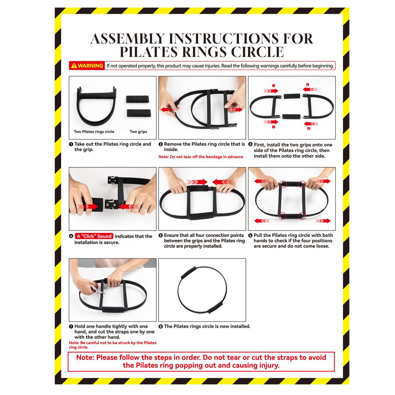 Pilates Ring Circle, 13.5" Magic Circle Ring for Women, Flexible Resistance Exercise Equipment for Toning Thighs, Legs, Arms & Core Purple
