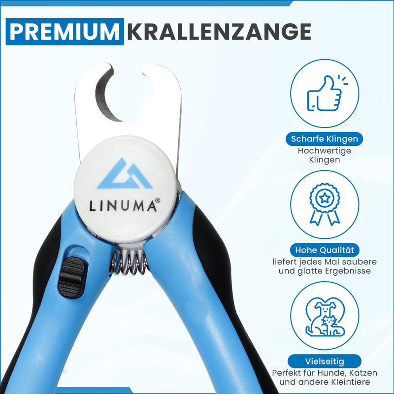 LINUMA® Dog Claw Cutter - Claw Scissors for Dogs, Dog Claw Cutter, Dog Nail Scissors, Claw Grinder, Dog Claw Scissors, Grooming & Claw Care for Dogs, Cat Claw Cutter Light Blue - BeesActive Australia