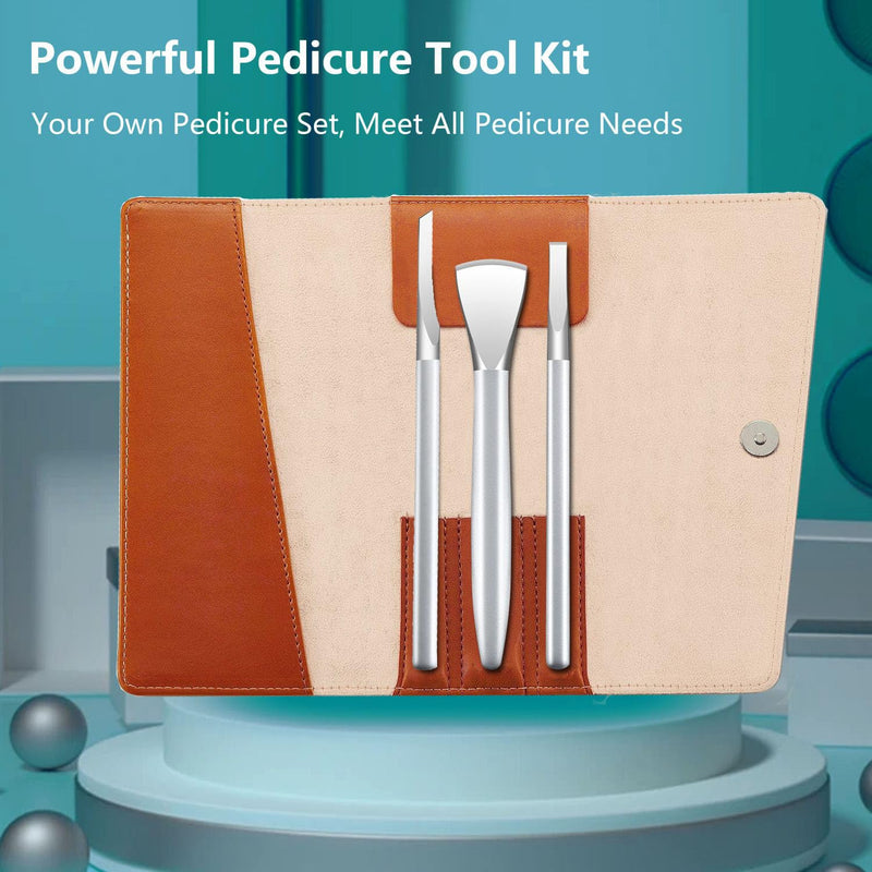 Ingrown Toenail Removal Kit, Pedicure Tools Kit Professional Knife Set Stainless Steel Ingrown Toenail Tool Foot Care Tools Nail Cuticle Remover (3 Pcs Set) 3 Pcs Set