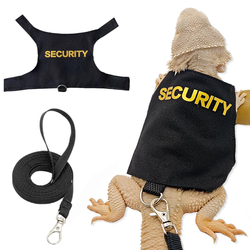 CoguZed Bearded Dragon Harness and Leash Set, Escape Proof Adjustable Lizard Leash and Reptile Harness for Walking, Cute Outfits for Bearded Dragon Costumes - BeesActive Australia