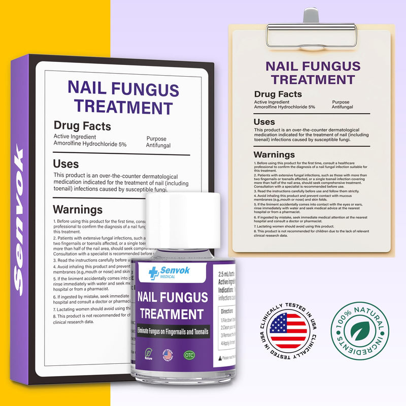 Toenail Treatment Extra Strength, Fast-Acting Toe Nail Treatments, Safety Restore and Renew Discolored & Damaged Nails, Improve Nail Health and Appearance 2.5 ML