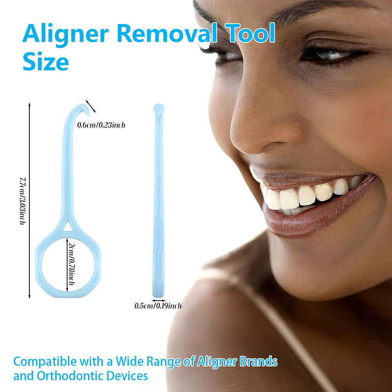 Aligner Removal Tool, 15PCS Retainer Remover Tool, Clear Aligner Removal Tool for Invisalign Removable Retainers, Denture Braces Retainer Removal Pull Tool Kit, Bracket Remover for Braces - BeesActive Australia