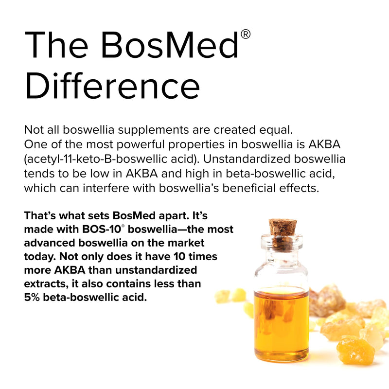Terry Naturally BosMed 500 mg - 60 Softgels - Extra Strength Boswellia Supplement - Non-GMO, Gluten Free - 60 Servings 1 - BeesActive Australia