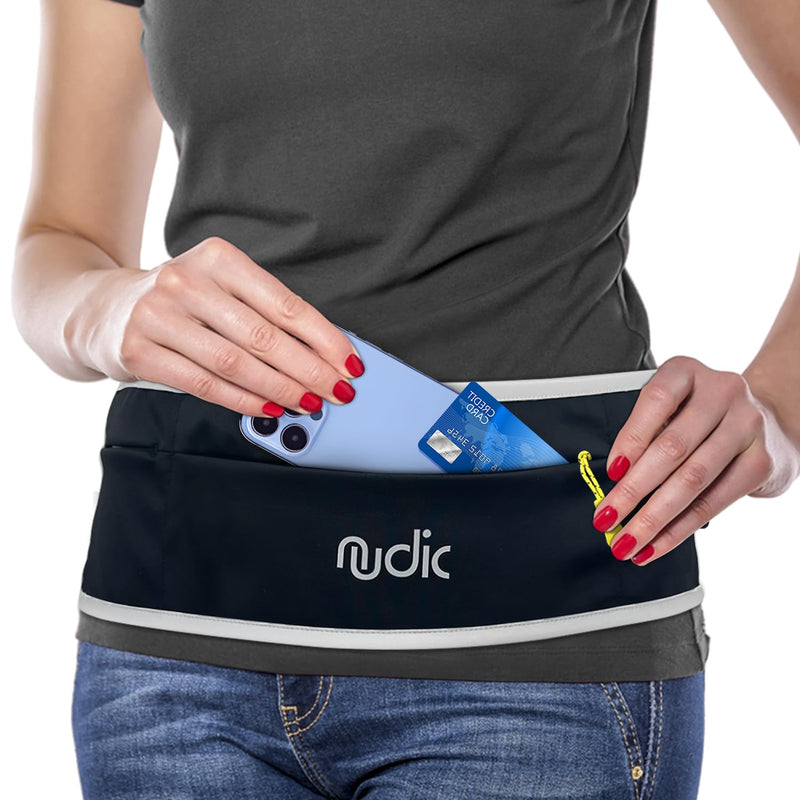 Running Belt – Lightweight Waterproof Waist Pack for Phones | Adjustable, Sweatproof Gym & Jogging Belt with Key Clip & Reflective Strap