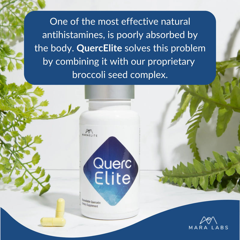Mara Labs QuercElite Bioavailable Quercetin | 350 mg Quercetin and 250 mg Broccoli Seed Complex | 30 Vegan Capsules