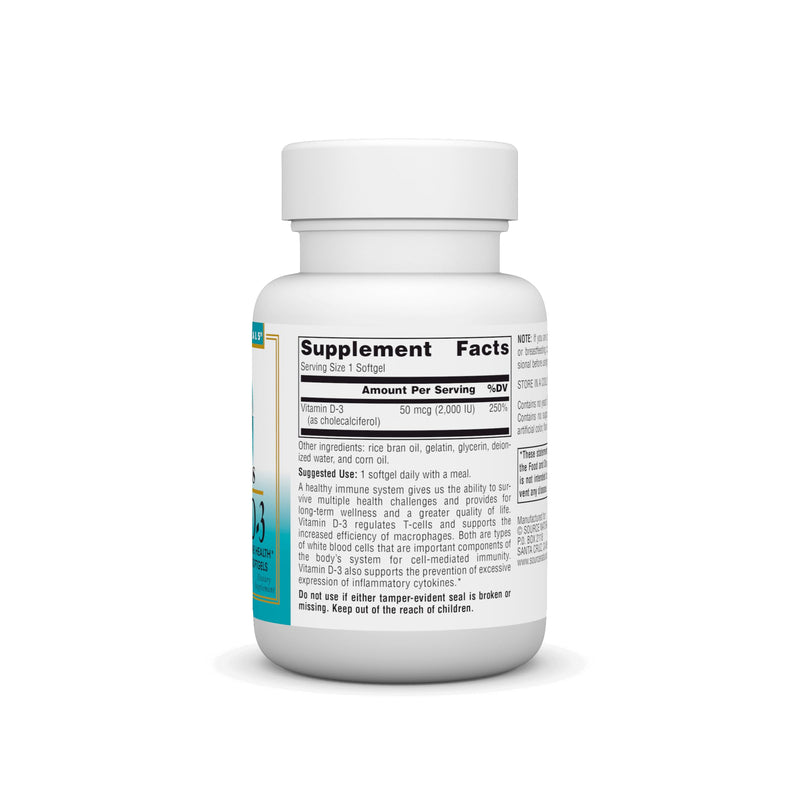 Source Naturals Wellness Vitamin D-3, Bioactive Form for Immune Health 1