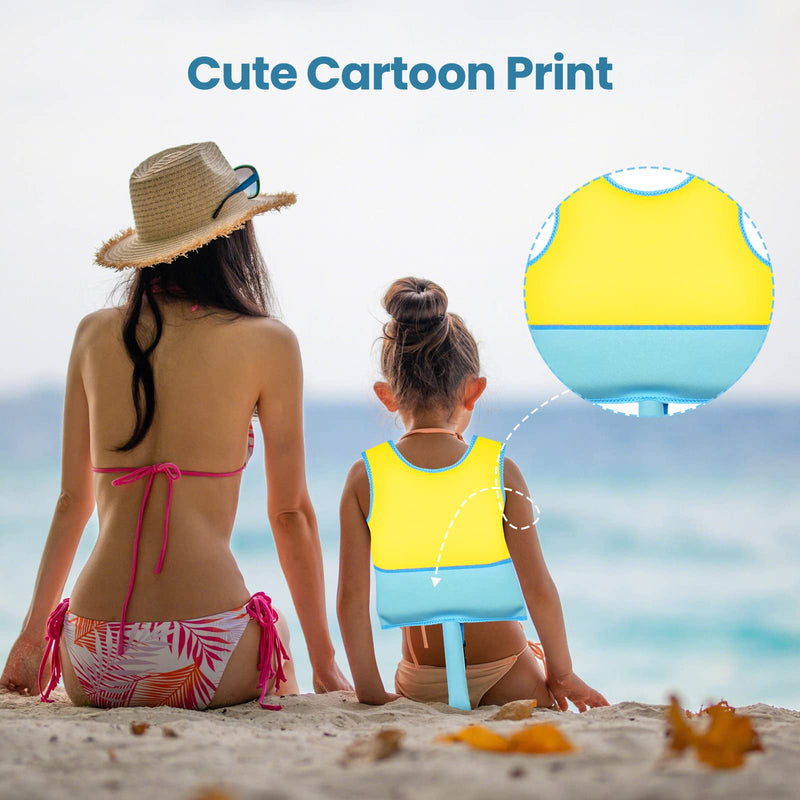 Kids Swim Vest Neoprene Swimming Aid with Adjustable Safety Strap for Age 1-3 and 3-6 KS-GB - BeesActive Australia