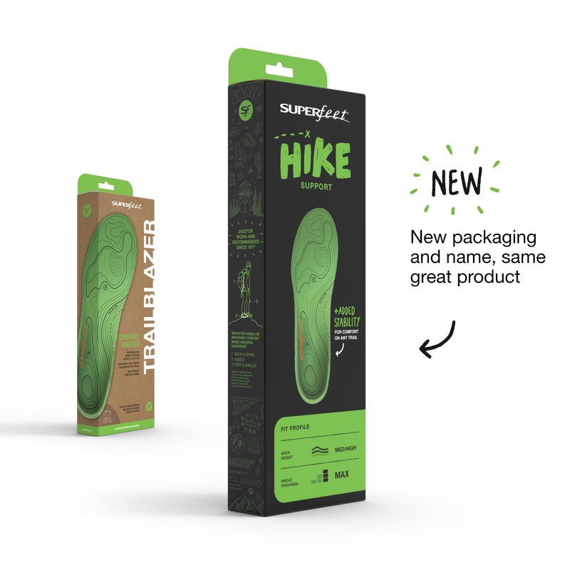 Superfeet Hike Support Insoles for Hikers with High Arch Support & Carbon Fiber Stabilizer - 9.5-11 Men, 10.5-12 Women Pine Men: 9.5 - 11 / Women: 10.5 - 12 - BeesActive Australia