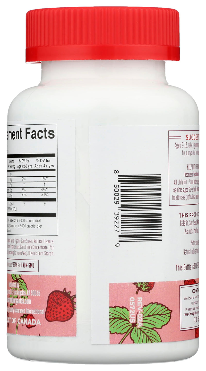 Mary Ruth's Organic Kids Strawberry Probiotic Gummies, 60 CT