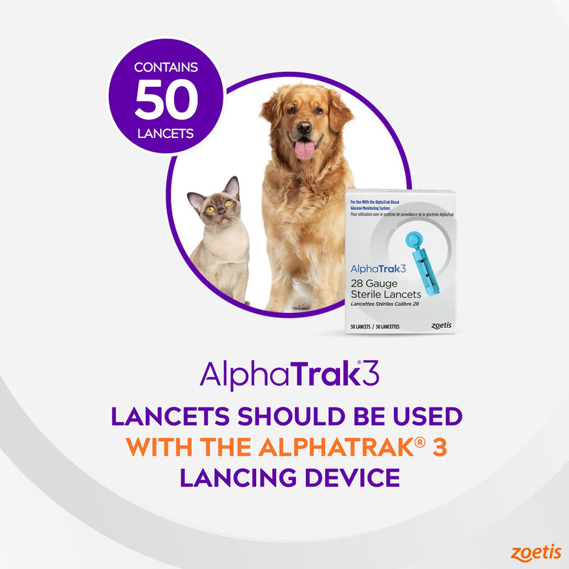 AlphaTrak 3 28 Gauge Sterile Lancets for AlphaTrak 3 Blood Glucose Monitoring System 50 Count - BeesActive Australia