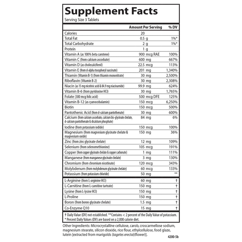 Carlson Cardio Complete, Advanced Multivitamin, Targeted Multivitamin | Circulatory Support; Superior Absorption