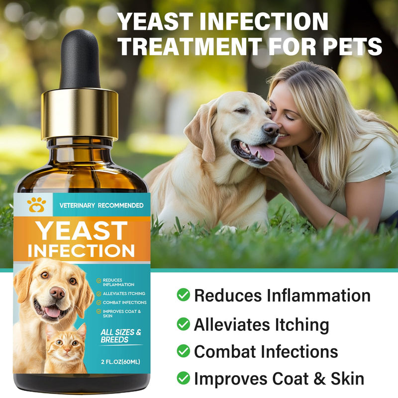 Yeast Infection Treatment for Dogs, Gentle Ear Infection Treatment & Allergy Relief for Dogs, Effectively Soothing Irritation & Itching Discomfort for All Breeds & Size - BeesActive Australia