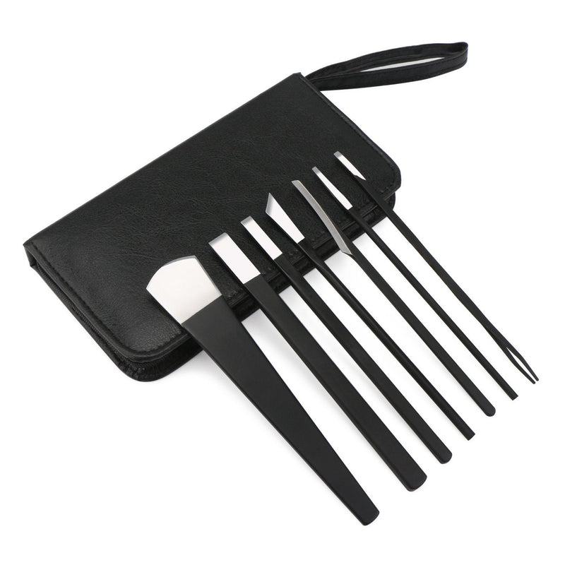 Pedicure Knife Set for Feet, Segbeauty 7pcs Ingrown Toenail Blade Tool with Storage Bag, High Manganese Steel Nail Knives Cuticle Remover, Professional Foot Repair Sharp Blade Kit for Nail Corn Callus Wide Blade Set - BeesActive Australia
