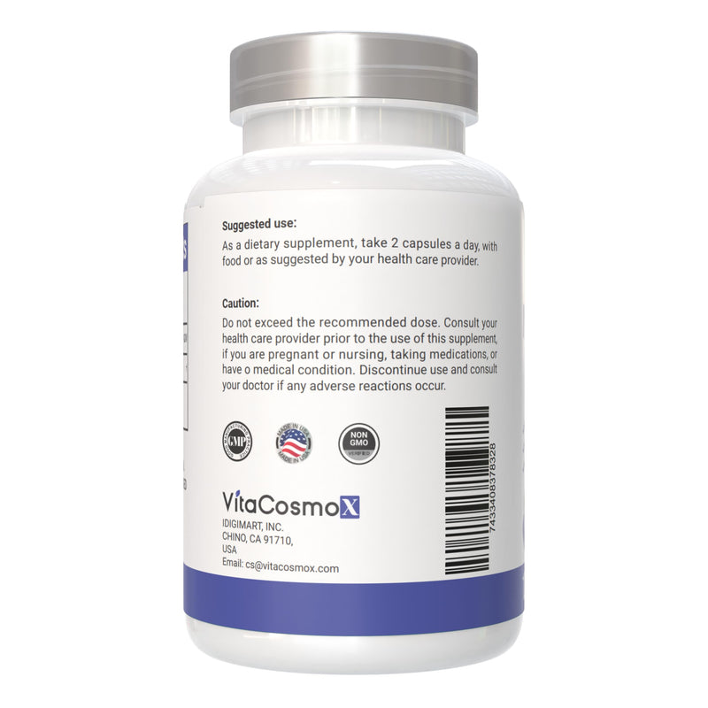 Nicotinamide 500mg Vitamin B3, 120 Capsules - Non-GMO, Gluten Free, Flush Free 1