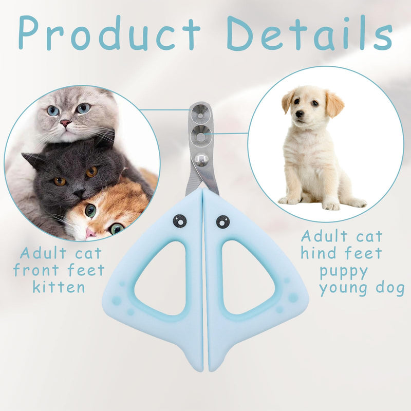 Claw scissors cat scissors great for beginners, nail clippers for cats, claw scissors cats with protection, safety stainless steel cat nail cutter for small dogs puppies cats with file cat claw cutter - BeesActive Australia