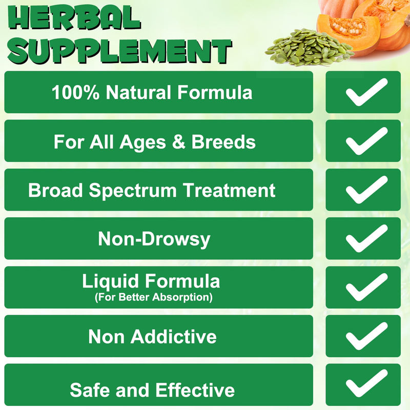 Cat Herbal Supplements with Probiotics, Cats Natural Broad Spectrum Treatment, Herbal Cleanse, Gut Health, Digestive Immune Support Supplement Drops for All Ages and Breeds 60ml