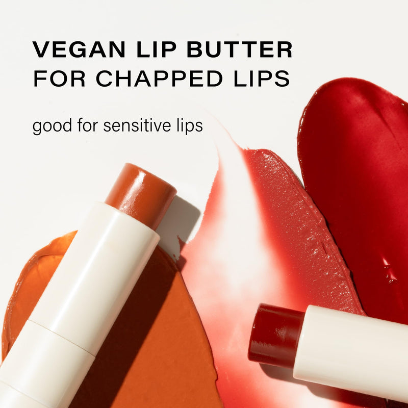Melixir Vegan Lip Butter (12 Colors), Hydrating Tinted Lip Balm Stick, Bee-Free, Petrolatum-Free, Plant-Based, Moisturizes Dry & Chapped Lips With Shea Butter, Sheer, Natural Finish - #02 Nudy Rose 02 Nudy Rose