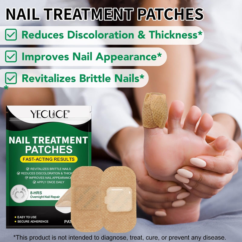 Toenail Treatment Extra Strength - 32 Pcs Nighttime Nail Patches for Toenails - Toe Nail Treatments for Nails Repair & Care - Easy to Use - BeesActive Australia