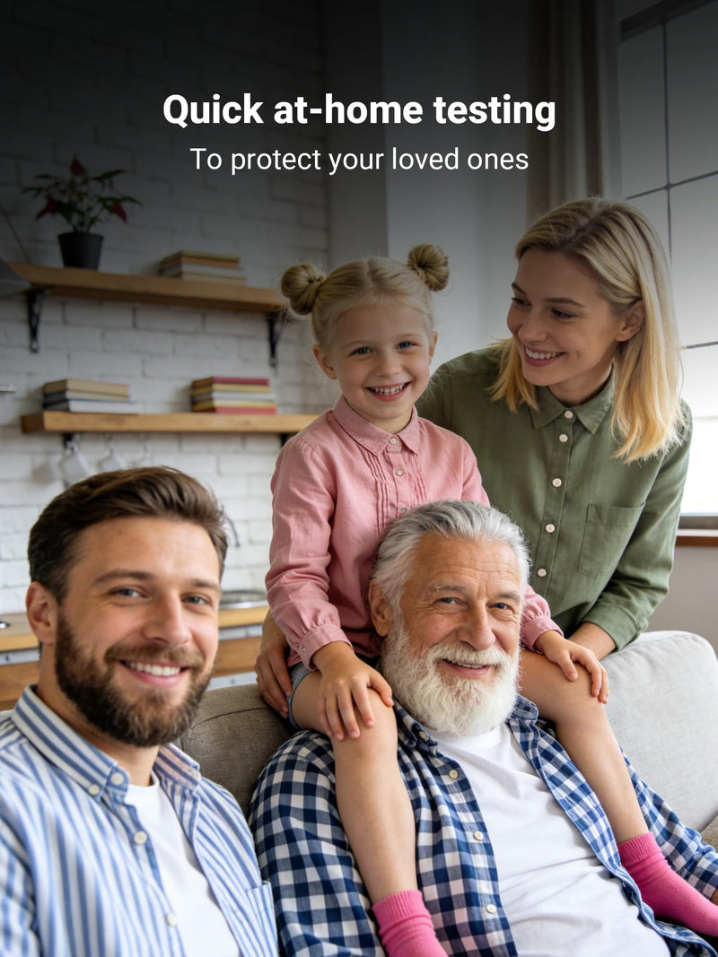 iHealth Flu A/B, COVID-19 & RSV 4-in-1 Antigen Rapid Test, Results in 15 Minutes, FDA Authorized OTC Home Test, Non-Invasive Nasal Swab, Easy to Use & No Discomfort (1 Pack, 2 Tests Total)