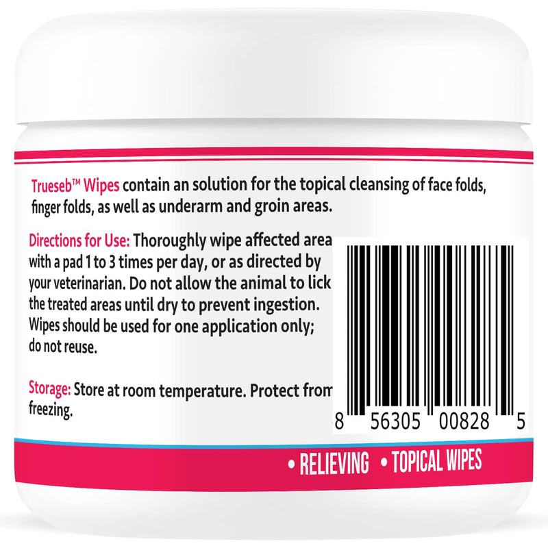 Truseb Topical for Dogs, Cats and Horses - with Aloe for Cleansing (Ketoconazole & Chlorhexidine Wipes, 100 count) Ketoconazole & Chlorhexidine Wipes - BeesActive Australia
