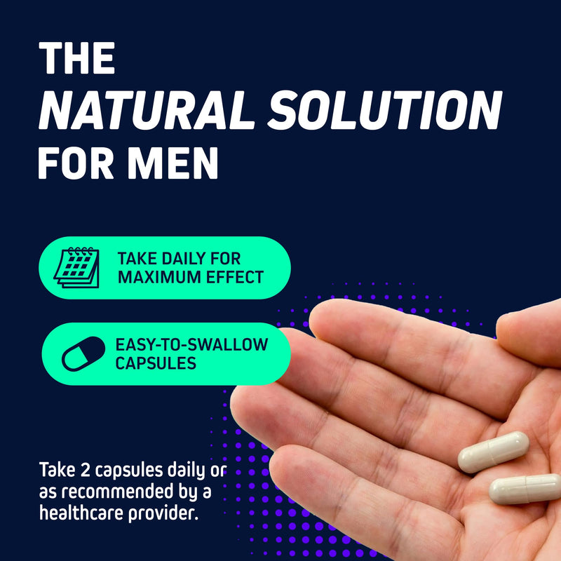 Dual Prostate & Hair Support for Men – Saw Palmetto, Beta-Sitosterol, Pumpkin Seed – Promotes Urinary Health & Natural DHT Blocking – 120 Capsules