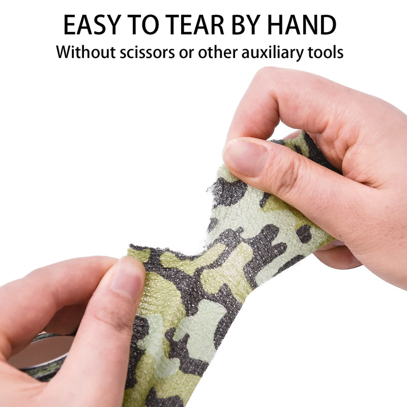 Vet Wrap Self Adhesive Bandage Wrap Non-Woven Pet Tape Bulk Self Adherent Wrap for Horse, Dog, Cat, Bird, Animals camo1 - BeesActive Australia