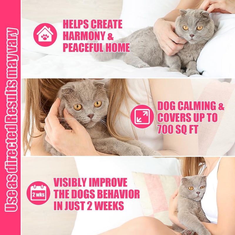 OSDUE Cat Calming Plug In Refiils, 3 Pack Pheromone Diffuser Refiils for Cats Relaxation, Anxiety Relief & Stress Relief, Calming Diffuser Refiil Kit for Cat, 90 Days 3 Refill