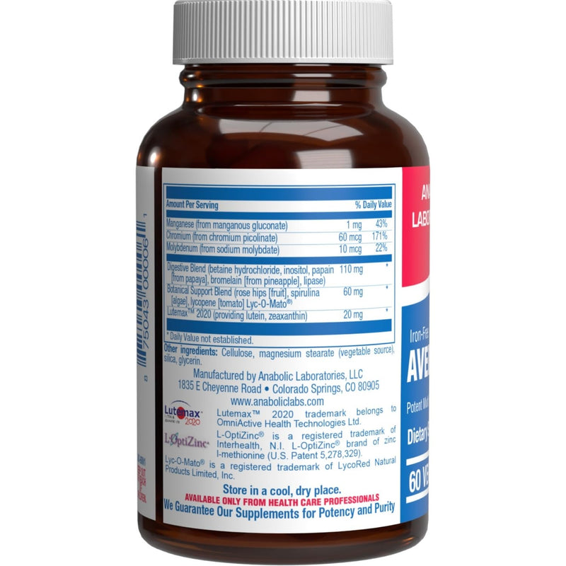 Iron Free Multivitamin for Women 50 and Over - Gentle Easy to Digest Over 50 Multivitamin for Men & Women with 30 Nutrients for Comprehensive Wellness & Immune Support - Made in The US - 30 Servings